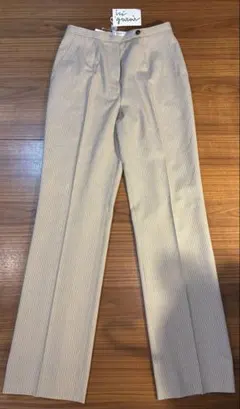 イタリア製 IRI GARAI ストライプ フレアパンツ