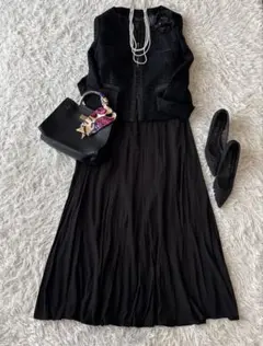 高身長♡美品♡アンタイトル ツイードジャケット セットアップ L 卒業式