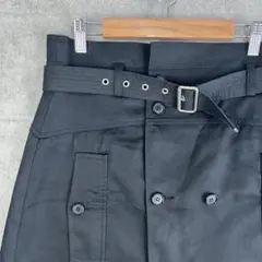 【美品/希少】DIESEL BLACK GOLD トレンチミニスカート 黒のサムネイル
