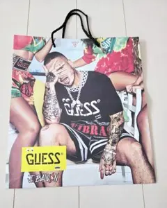 GUESS J Balvin コラボ ショップ袋【大】ゲス ショッパー