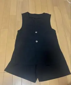 GU ブラック ベスト ショートパンツ セット