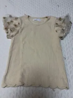 mamaraku ひまわり刺繍 半袖Tシャツ 110サイズ