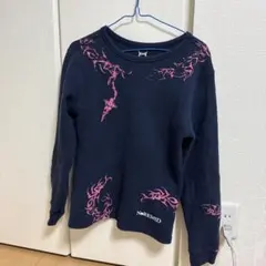 NoREMID ネイビー サーマル ロンT ピンク ケンタウロス健太 着用 NoREMID ネイビー サーマル ロンT ピンク ケンタウロス健太