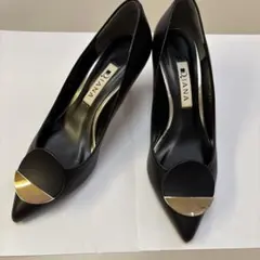 ダイアナ パンプス 21.5 通勤 フォーマル ポインテッドトゥ 金具