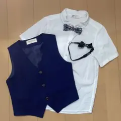 ベスト　シャツ　蝶ネクタイ　パーティー　結婚式