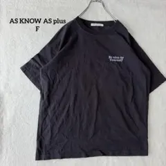 【アズノゥアズプラス】F コットン バックフラワー刺繍 Tシャツ チャコールのサムネイル