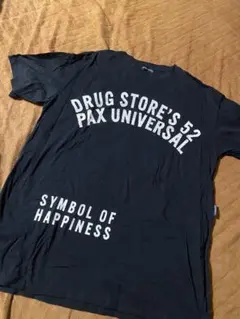 drug store's ロゴプリント Tシャツ ブラックのサムネイル