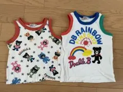 ミキハウス　ダブルビー　タンクトップ2枚セット