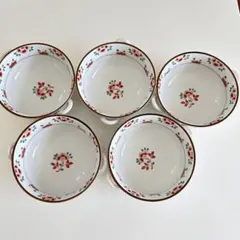 たち吉　花容　取手付スープカップ　赤絵　ボウル　小鉢 取り皿のサムネイル