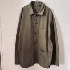 UNIQLOユニクロ　グリーン シャツ　アウター　ミリタリージャケット　XL