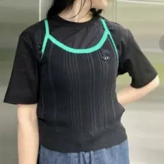 DIESEL ディーゼル　ニットトップス キャミソール ラメトップス　ビスチェ