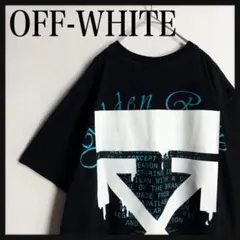 極美品 Off-White カラヴァッジョ Tシャツ M 紫 アローロゴ 完売品 