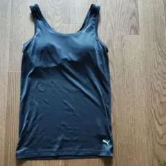 PUMA ブラック ノースリーブ タンクトップ カップ付き