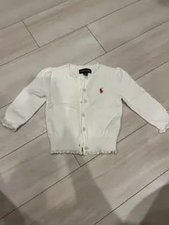 Ralph Lauren ホワイト カーディガン 白80cm