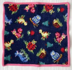 フェイラー ハイジフレンズフォレスト ハンカチ ネイビー