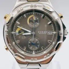 新品電池/稼働　GUESS WATERPRO クロノグラフ　ヴィンテージ　メンズ