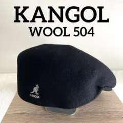 KANGOL カンゴール WOOL 504ウールハンチング 黒 M ベレー
