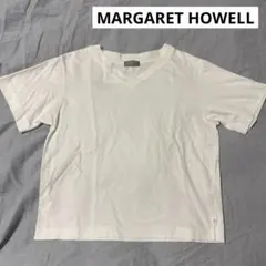 MARGARET HOWELL Vネック Tシャツ ホワイトのサムネイル