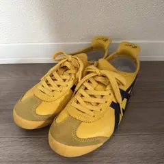 オニツカタイガー　メキシコ66 23.5cm レザー　イエロー