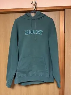 X-LARGE ロゴパーカー グリーン エクストララージ サイズXL