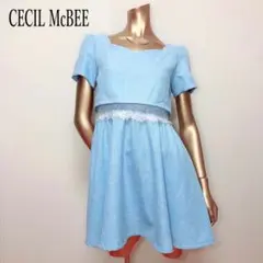 CECIL McBEE ウエストレース ワンピース 半袖ワンピース 美品