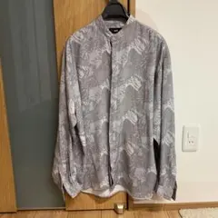 HARE 長袖シャツ グレー系 パターン柄