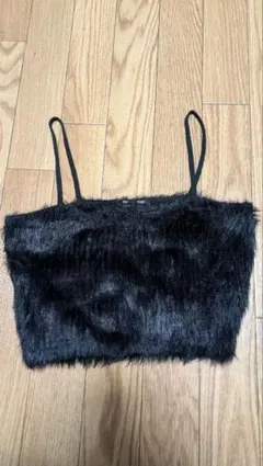 黒 ファー ビスチェ Mサイズ