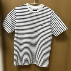 4630 BURBERRY バーバリー ボーダー 半袖 クルーネック ロゴ刺繍 