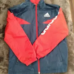 adidas ジャケット ネイビー/レッド 150センチ