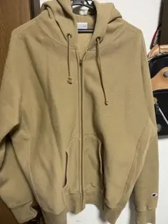 Champion Reverse Weave ジップパーカー ベージュ