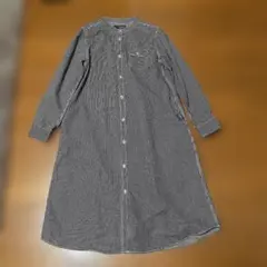 ロゴス ヒッコリー シャツワンピース Mサイズのサムネイル