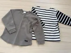 マロン様 プティマイン 長袖ストライプTシャツ