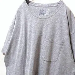 フルーツオブザルーム 無地 Tシャツ グレー 灰色 XL 古着