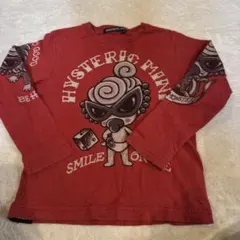 HYSTERIC MINI 長袖Tシャツ 100cm レッド