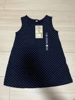 無印　水玉　ノースリーブ　チュニック