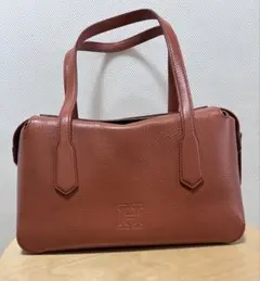 HIROFU ヒロフ レザー シボ革 ミニハンドバッグ レッド パーティー 