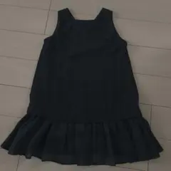 【美品】スナイデル♡SNIDEL♡ブラック ノースリーブ 裾フリル チュニックのサムネイル