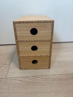 竹製 3段小引き出し 小物入れ 収納ケース
