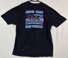 マイアミデイド Tシャツ 黒 XXL 両面プリント レスキュー