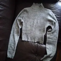 Dazy リブ編みタートルネックセーター S