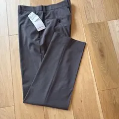 ADAM ET ROPE メンズ スラックス ブラウン チェック柄　Ｍ　新品のサムネイル