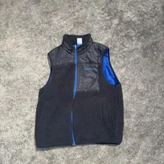 Y2K adidas NEO フリースジャケット ベスト　M 黒/青