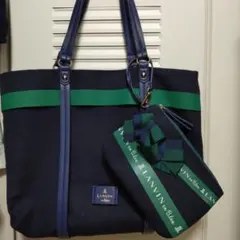 LANVIN en Bleu セイラートートバッグ ネイビーのサムネイル