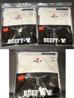 新品　未使用　未開封　Hanes BEEFY-T ホワイト　白　ロンTのサムネイル