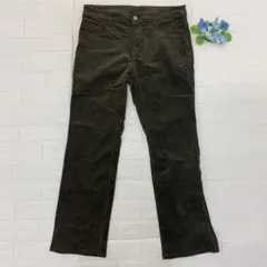 コーデュロイパンツ　ブラウン　ストレート　シンプル　トップバリュ　秋服のサムネイル