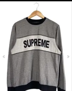 Supreme ロゴ スウェット グレー ブラック Mサイズ 古着