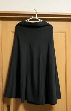 ✴︎OPAQUE.CLIP/黒ロングスカート(裏地有り・Mサイズ)