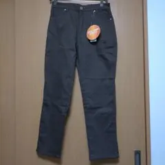 モカ カジュアルパンツ ハート刺繍付きあったかパンツ裏起毛L68丈タグ付