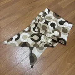 COACH 円形パターンスカーフ