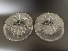 コスタボダ ぶどう柄ガラス皿 2枚